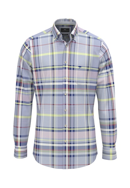 Washed Oxford Check Hemd