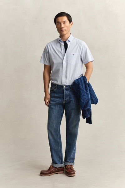 Gingham Classic Popeline Kurzarmhemd