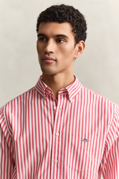 Gestreiftes Hemd mit Button-down-Kragen