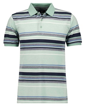Poloshirt mit Streifen aus Baumwolle