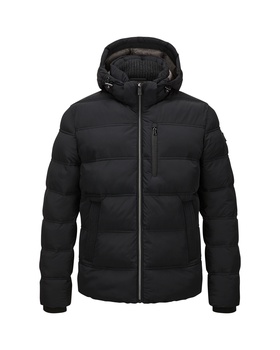 Steppjacke mit abnehmbarer Kapuze
