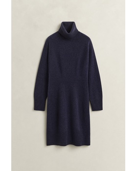 Kaschmir-Kleid mit Rollkragen