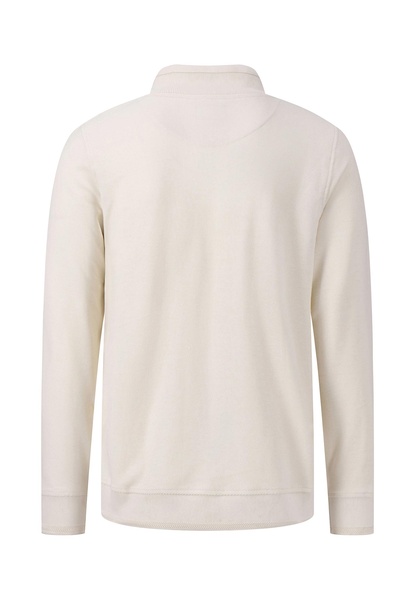 Pullover mit Troyer-Kragen au Baumwoll-Twill