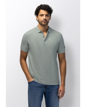 Gestricktes Poloshirt