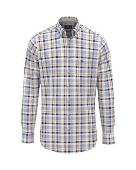 Washed Oxford Check Hemd