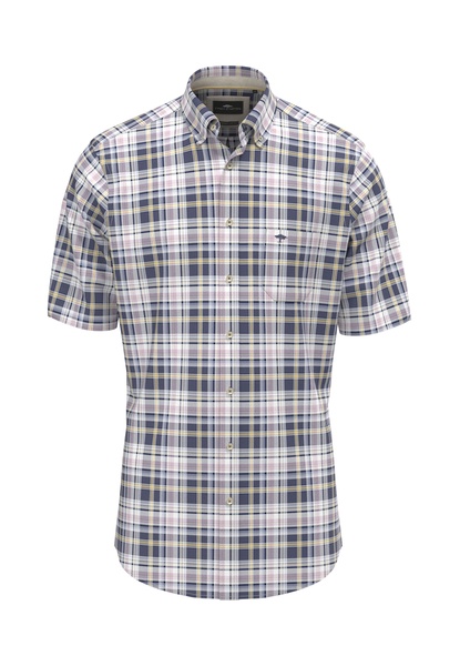 Poplin Check, B.D., halbarm