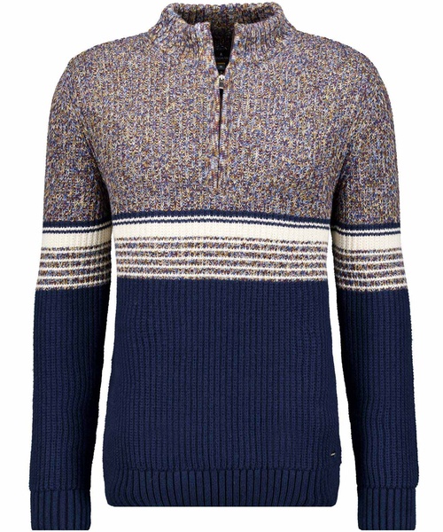 Strickpullover mit Stehkragen