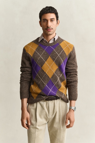 Argyle Pullover