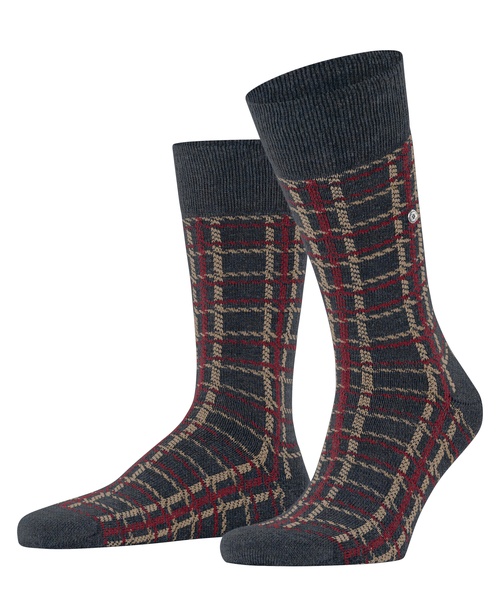 Socken Grid Tweed-Muster