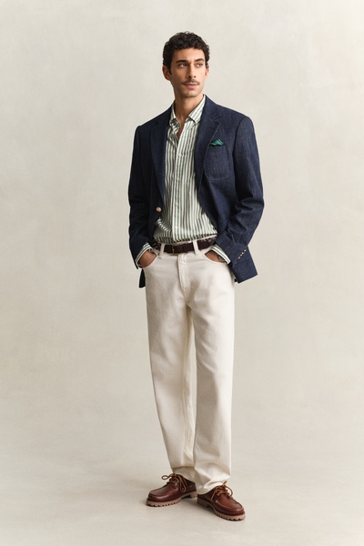 Gestreiftes Hemd mit Button-down-Kragen