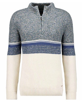 Strickpullover mit Stehkragen