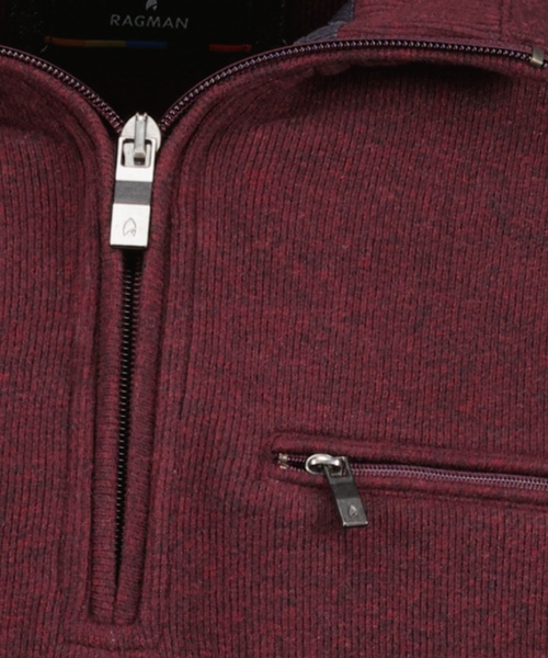 Sweatshirt mit Stehkragen und Zip