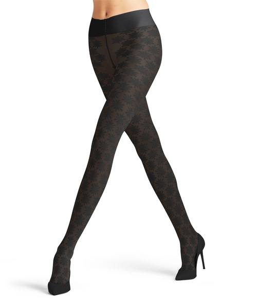 High Waist Strumpfhose mit Kristallmuster 20 DEN