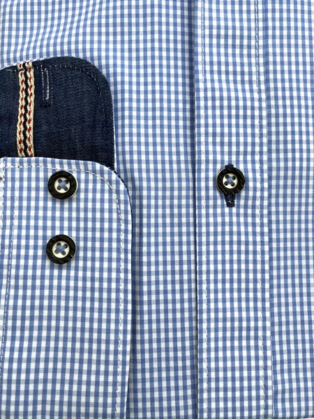 Button-Down-Hemd mit Karomuster
