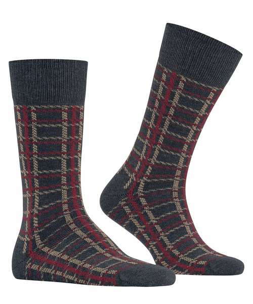 Socken Grid Tweed-Muster