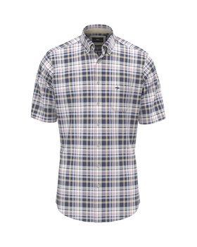 Poplin Check Hemd halbarm