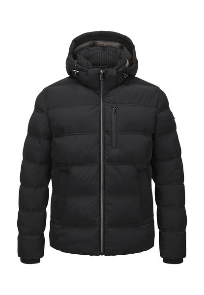 Steppjacke mit abnehmbarer Kapuze