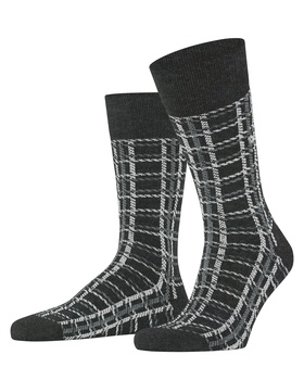 Socken Grid Tweed-Muster