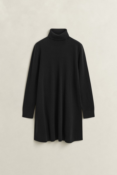 Rollkragen-Kleid