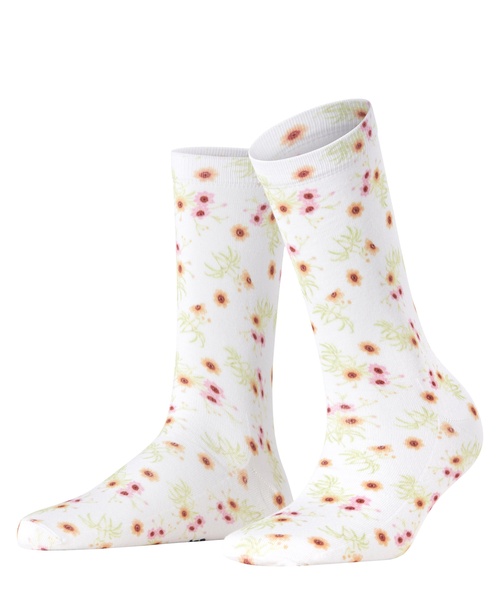 Strümpfe mit floralem Motiv