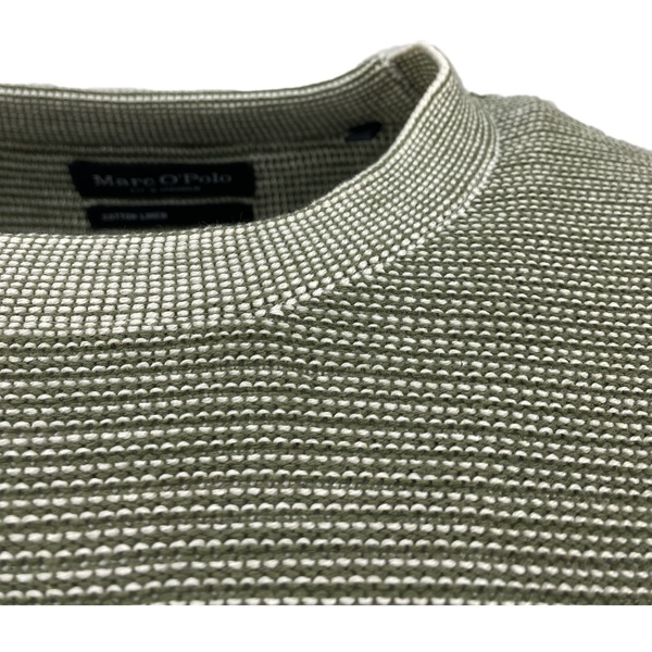 Marc O Polo Crewneck, cotton linen, rib st