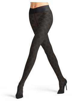 High Waist Strumpfhose mit Kristallmuster 20 DEN