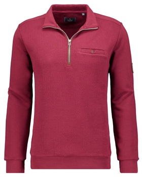 Pullover mit Stehkragen und Reißverschluss