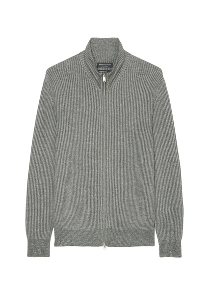 Strickjacke mit Stehkragen