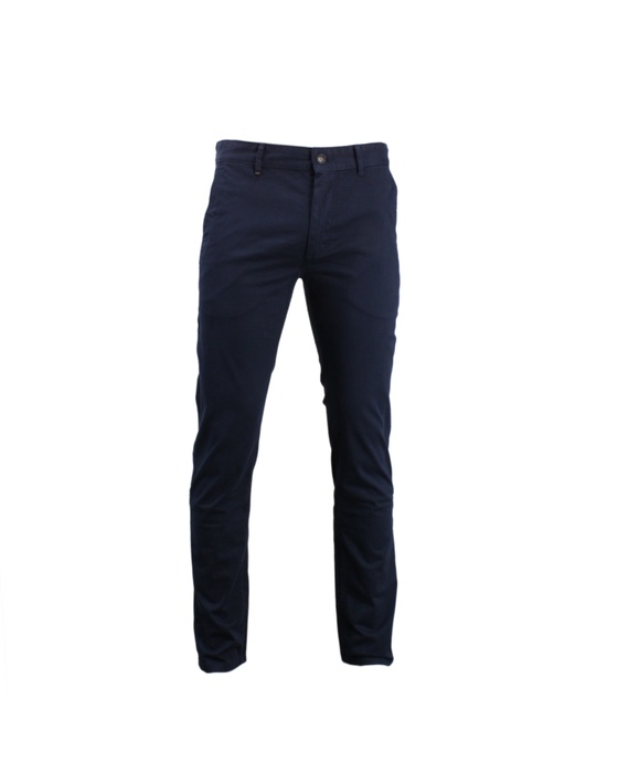Modische Slim-Fit Hose in Elastischem Baumwoll-Satin