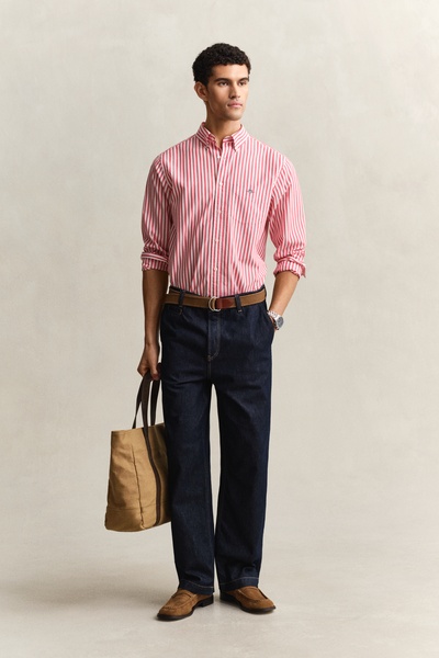 Gestreiftes Hemd mit Button-down-Kragen