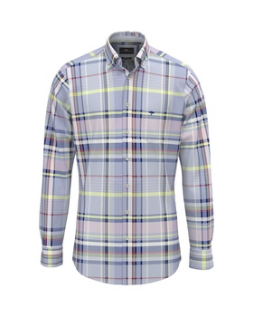 Washed Oxford Check Hemd