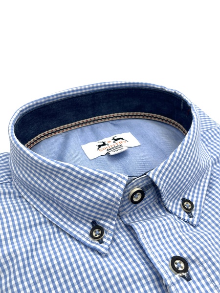Button-Down-Hemd mit Karomuster