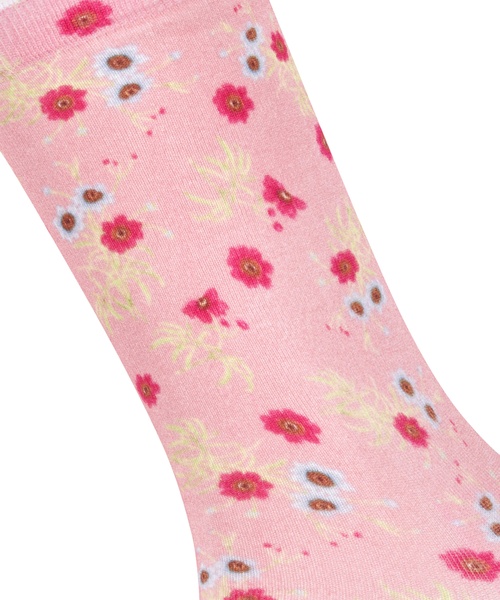 Strümpfe mit floralem Motiv