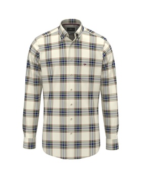 Washed Oxford Check Hemd