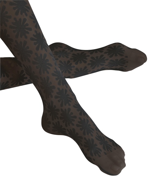 High Waist Strumpfhose mit Kristallmuster 20 DEN