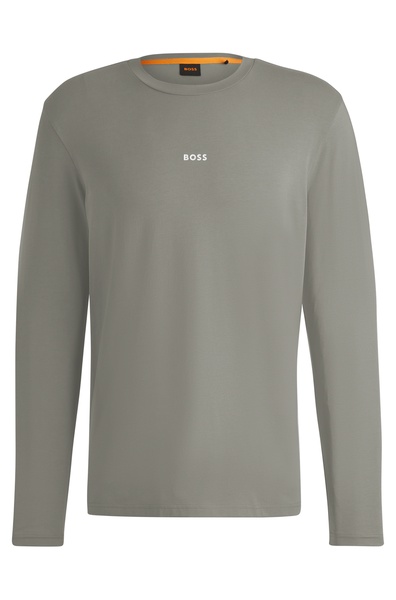 Langarm T-Shirt mit Schriftzug