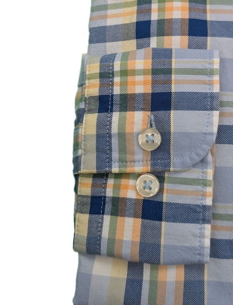 Washed Oxford Check Hemd