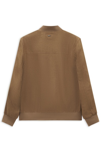 Blouson mit Collegekragen