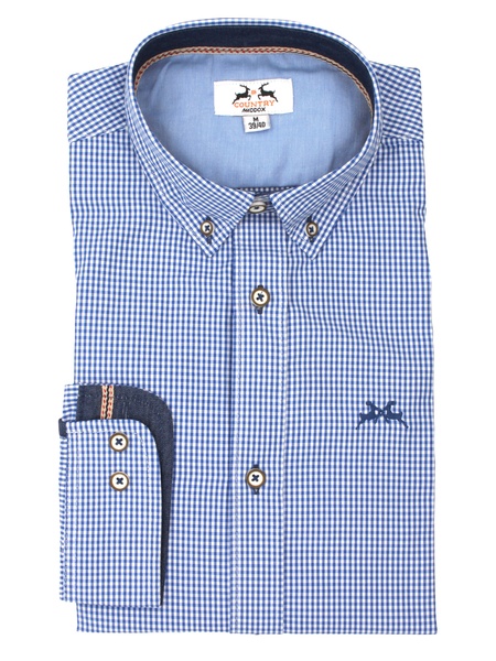 Button-Down-Hemd mit Karomuster
