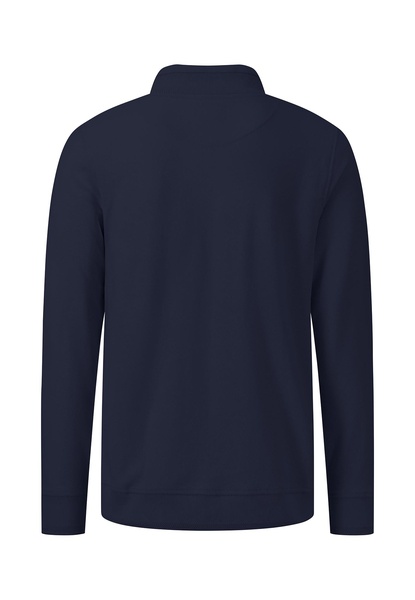 Pullover mit Troyer-Kragen au Baumwoll-Twill