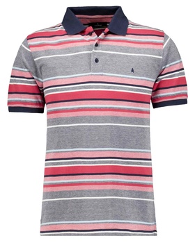 Poloshirt mit Streifen aus Baumwolle