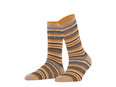 Socken Snow Fair Isle