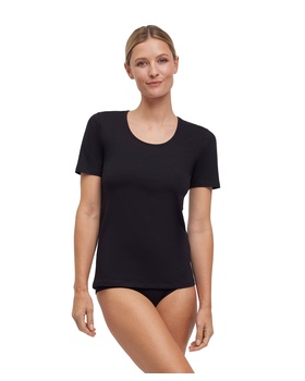Daily Comfort T-Shirt mit gerundetem, tiefem Halsausschnitt im Doppelpack