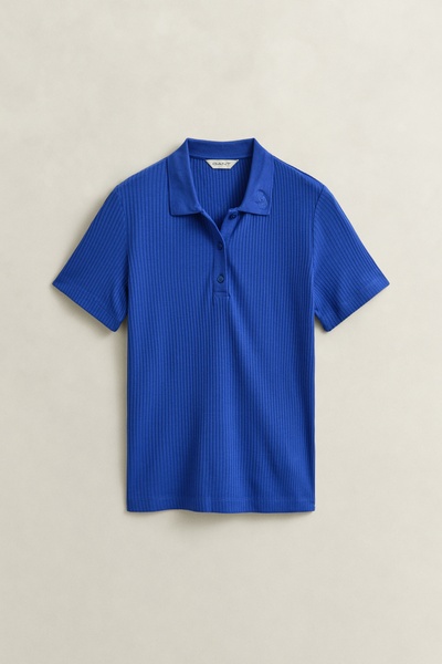 Geripptes Poloshirt