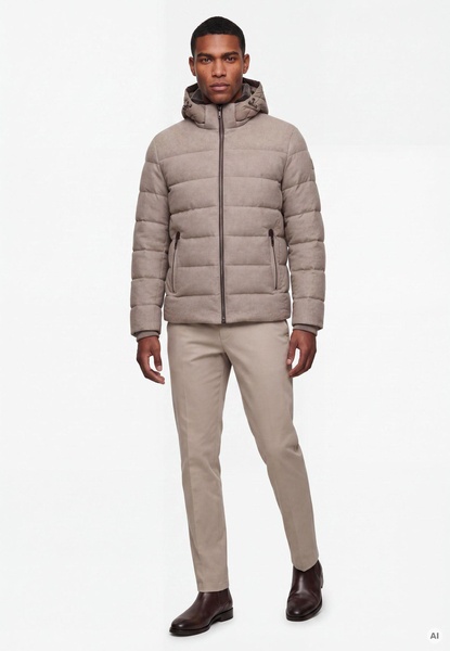 Materialmix Steppjacke