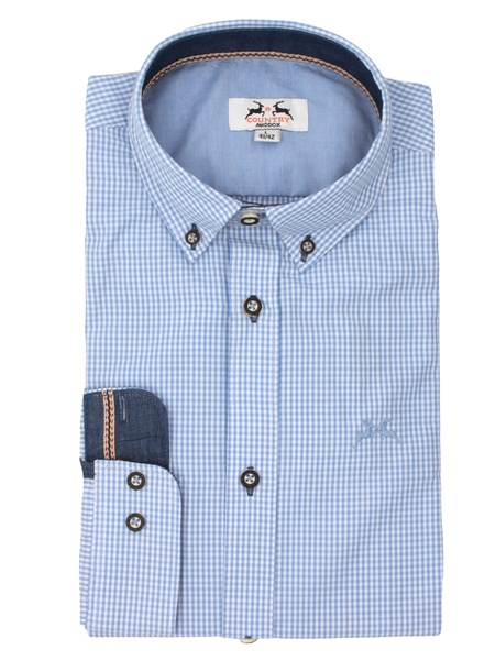 Button-Down-Hemd mit Karomuster