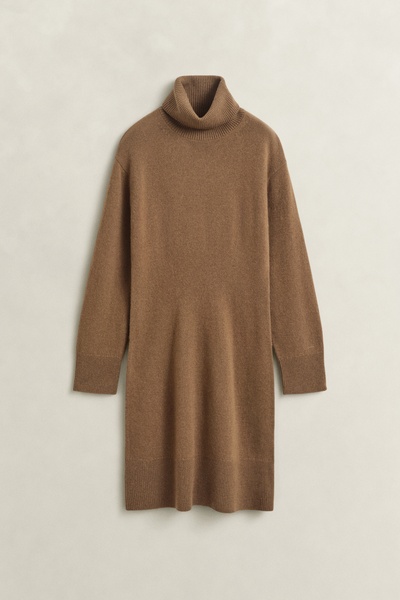 Kaschmir-Kleid mit Rollkragen