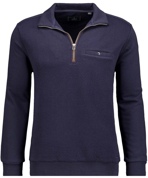 Pullover mit Stehkragen und Reißverschluss