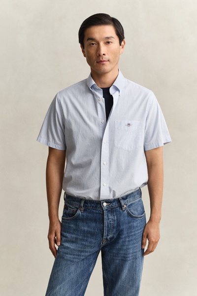 Gingham Classic Popeline Kurzarmhemd