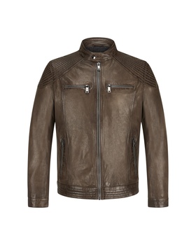 Lederjacke aus Lammnappa